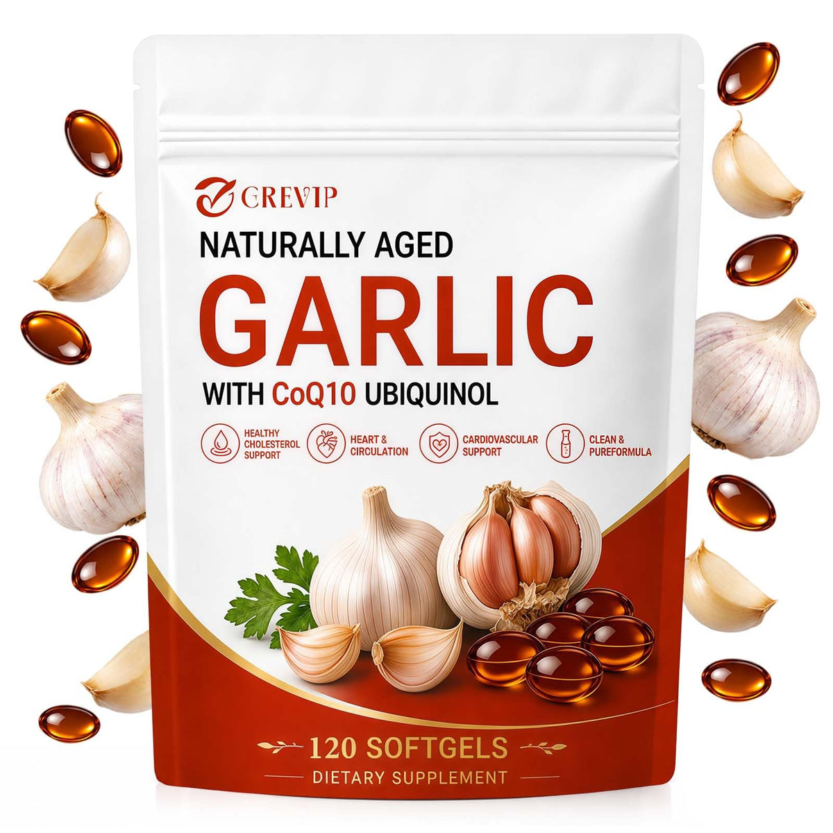 Odorless Garlic Extract Softgels 120Ct L1352
