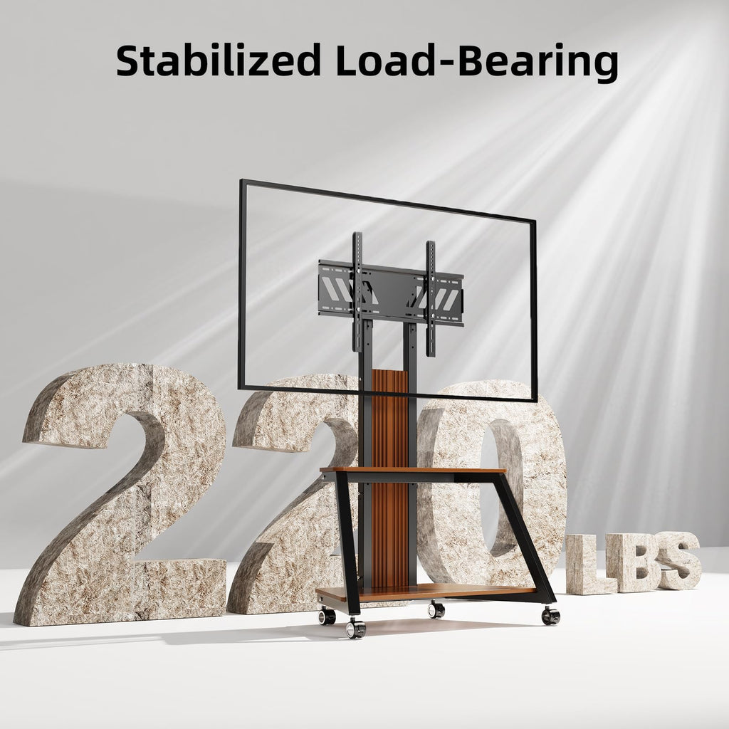 Heavy Duty Mobile TV Stand with Wheels Q280993