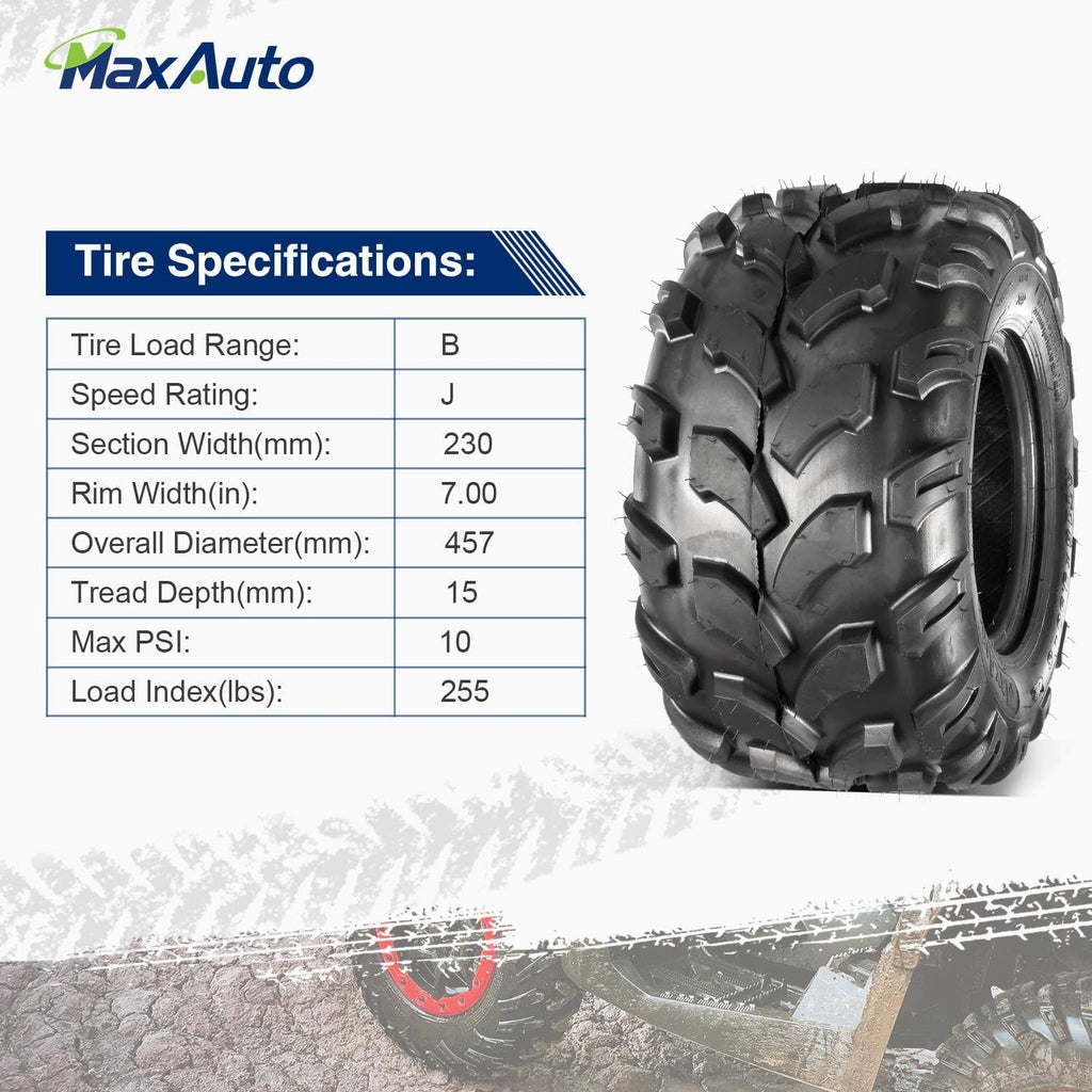 2PCS Sport ATV Tires 18x9.5-8 4PR Off-Road Mud Sand Tires T388907