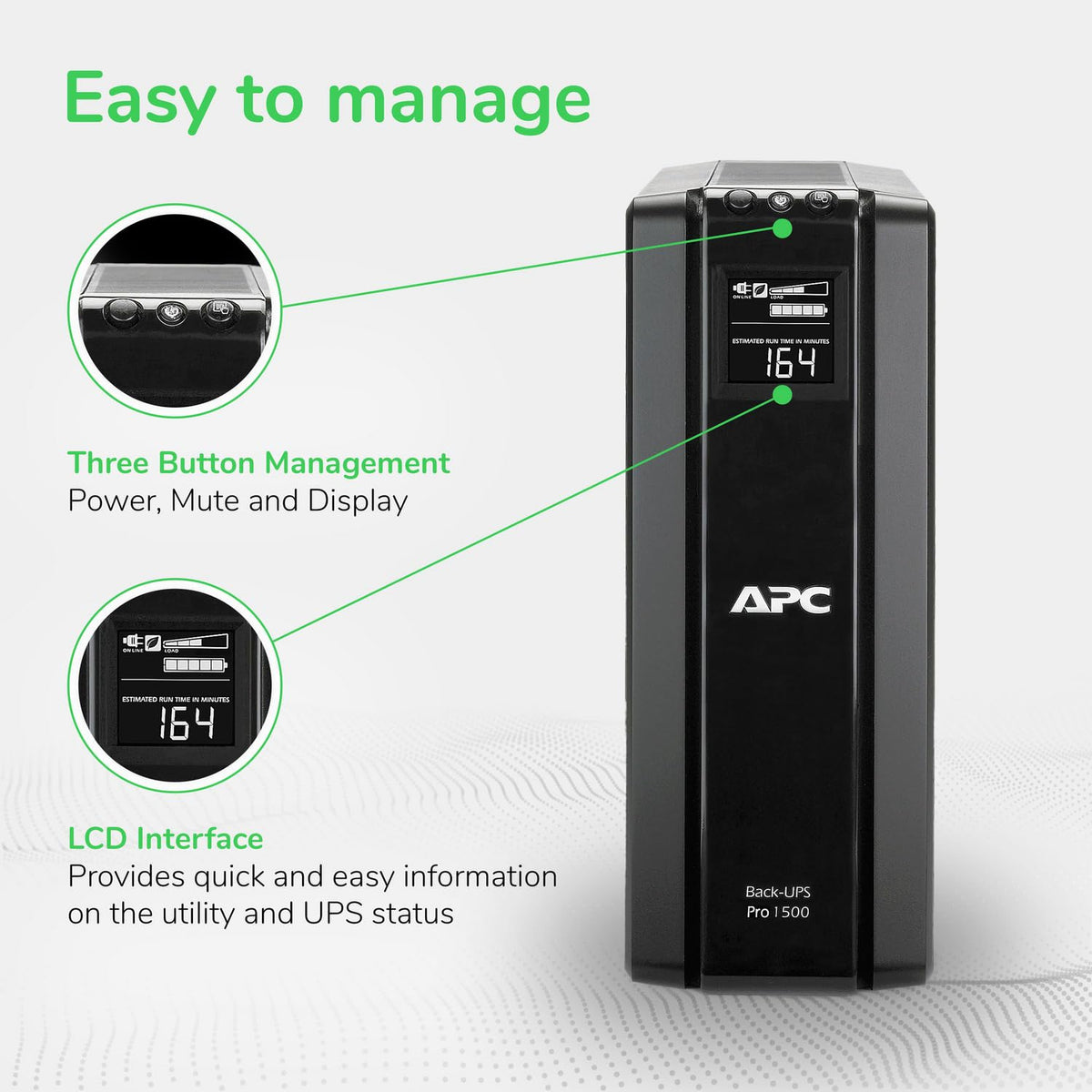 1500VA/900W UPS Battery Backup X312