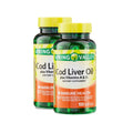 Cod Liver Oil Vitamins A & D3 100 Softgels Dietary Supplement Pack of 2 F97998