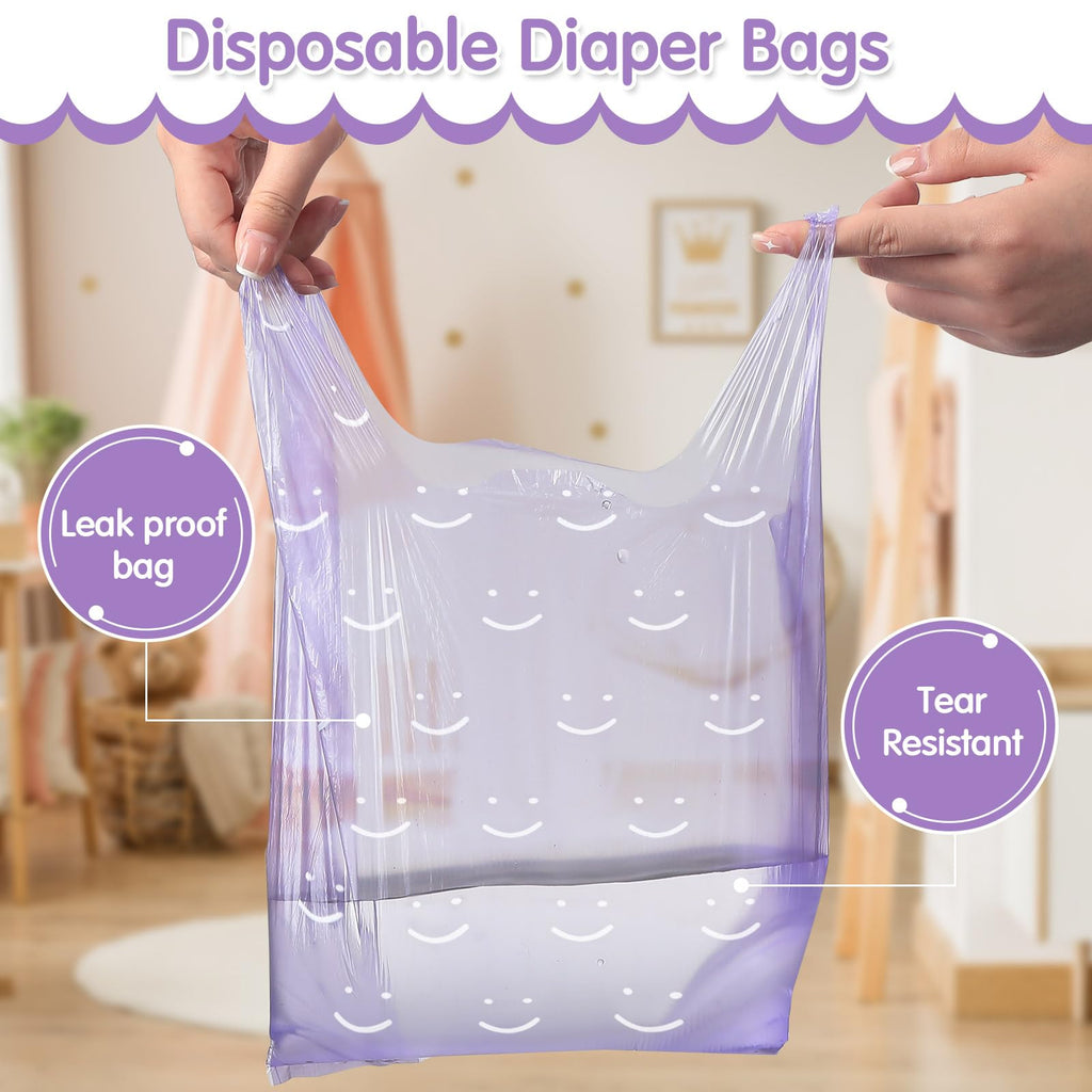 1600 Count Scented Disposable Diaper Bags with Tie Handle Y9857