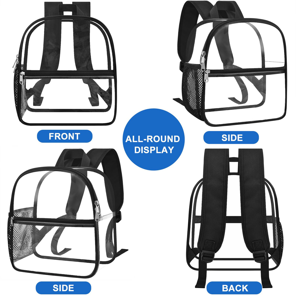 Clear Backpack 12x6x11 O68317