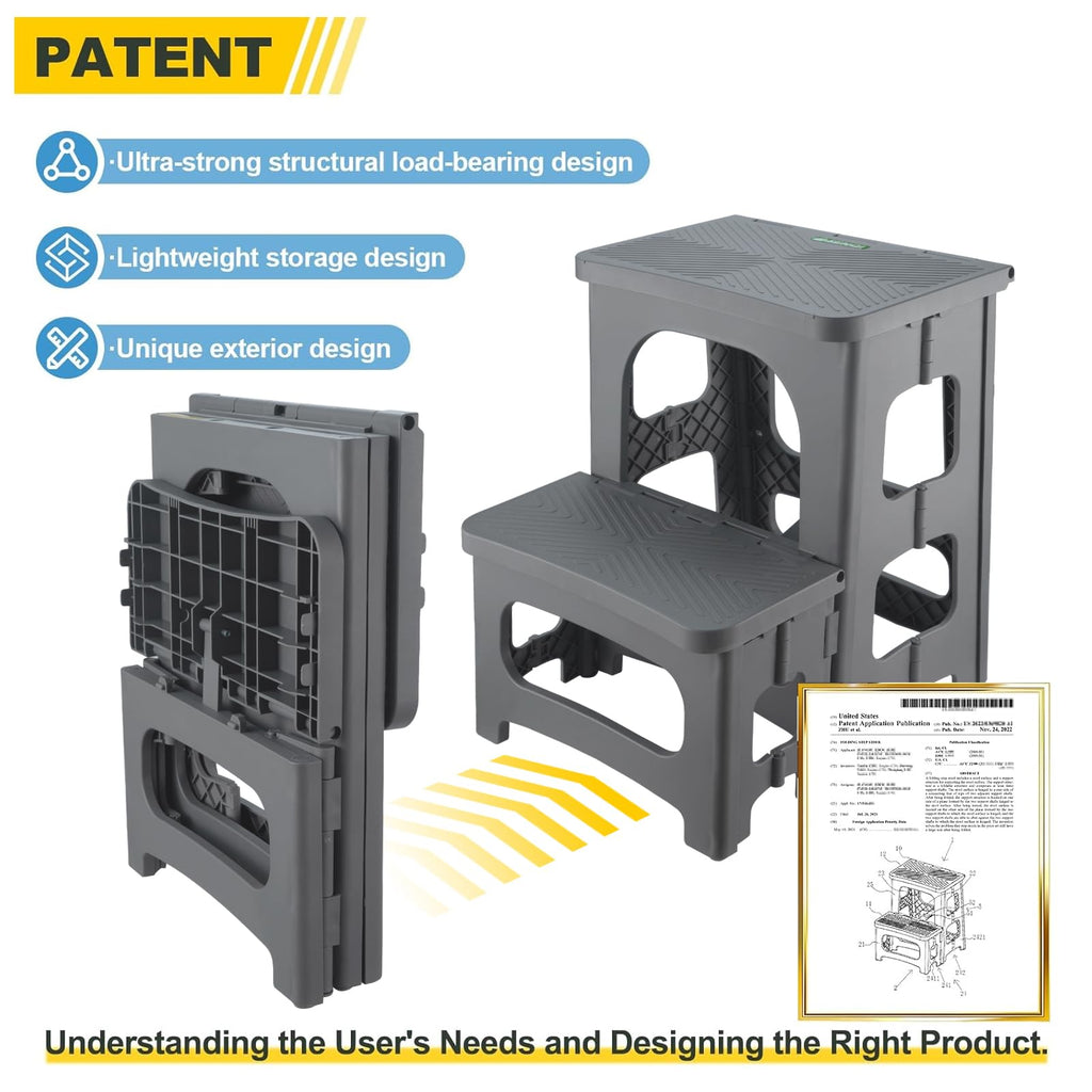 Folding 2-Step Non-Slip Step Stool O773342