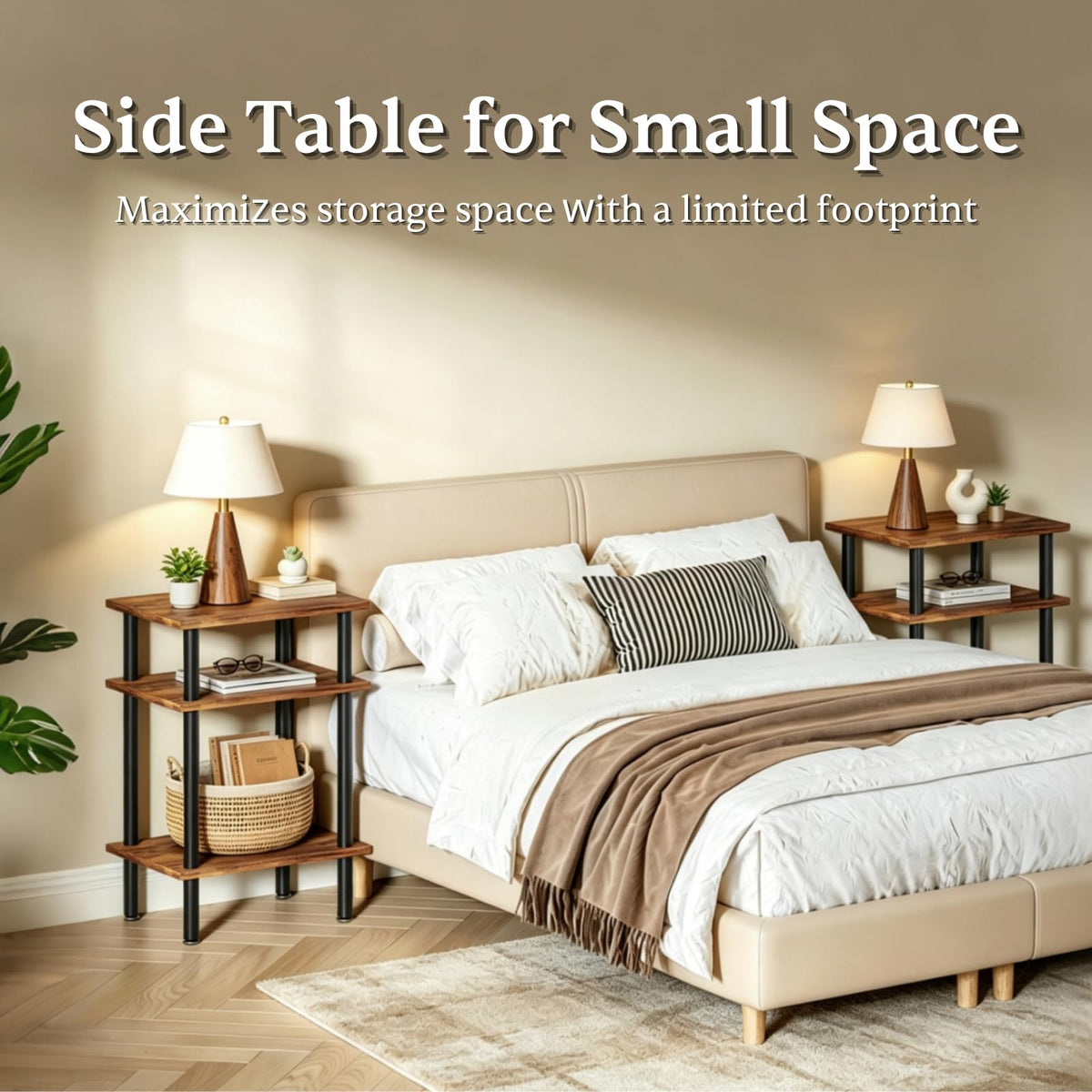 3-Tier Metal Side Table H970876