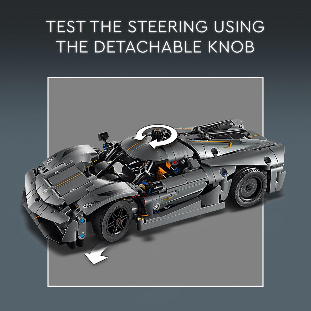 Grey Hypercar Building Set X354