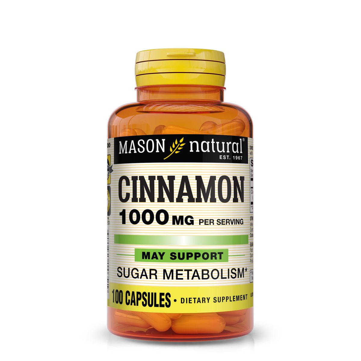 Cinnamon 1000 mg Dietary Supplement Capsules N693