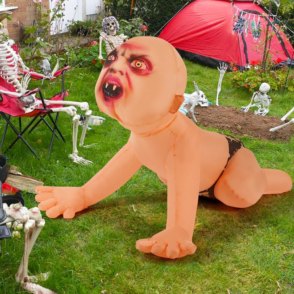 4 FT Inflatable Zombie with Built-in LEDs S2677