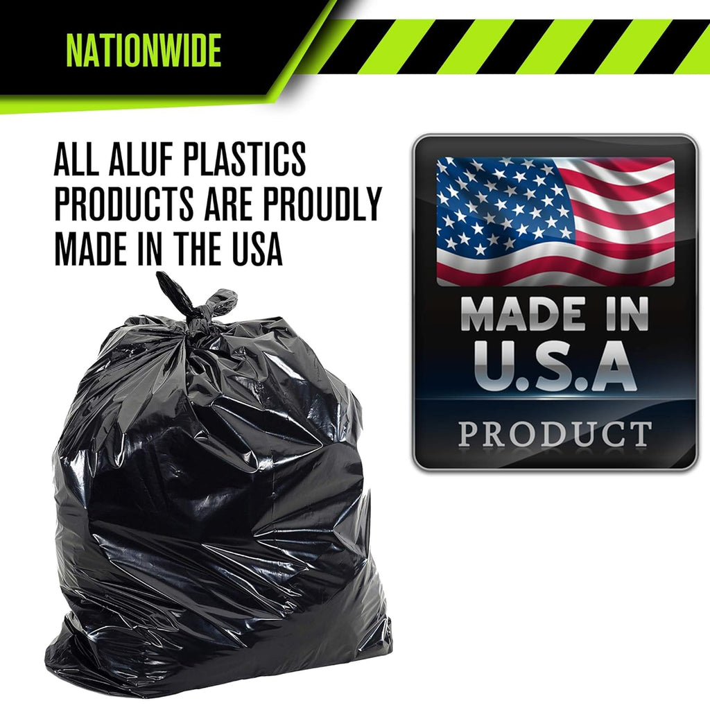 95-96 Gallon Heavy Duty Black Garbage Bags 50 Count Z585