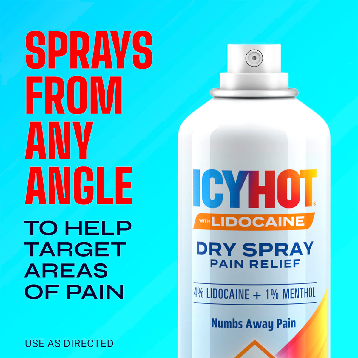 Lidocaine Pain Relief Dry Spray 4 oz W910