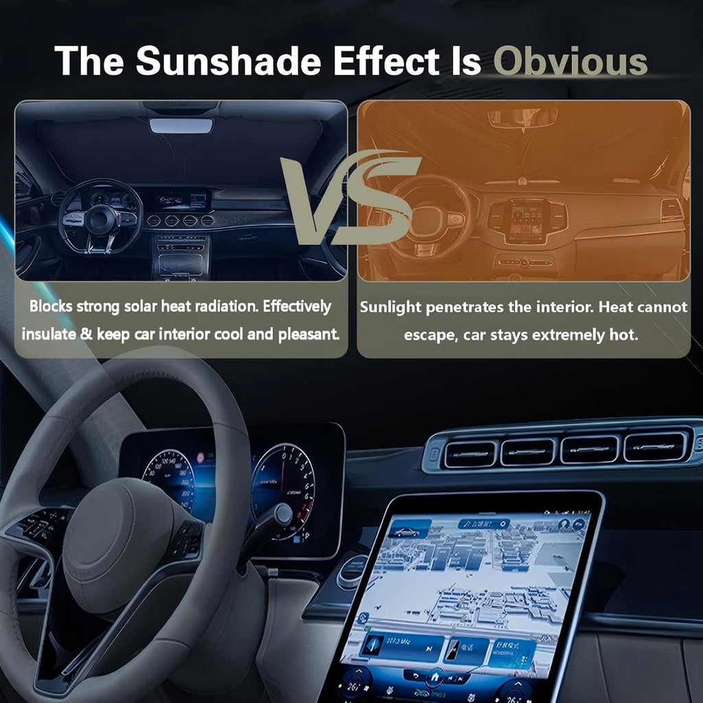 Car Windshield Sun Shade Graphene UV Protection F676369
