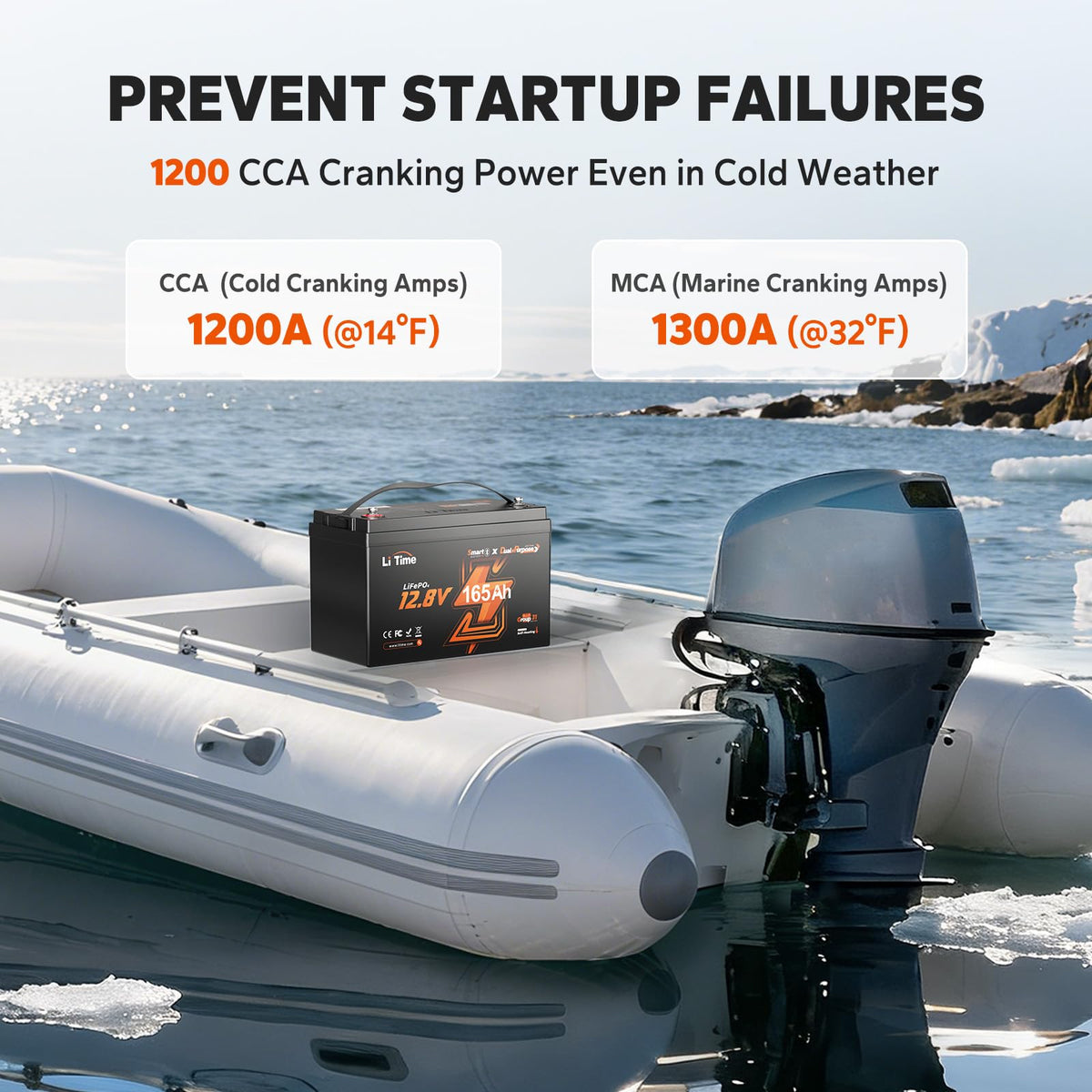 12V 165Ah Dual Purpose LiFePO4 Battery V5081
