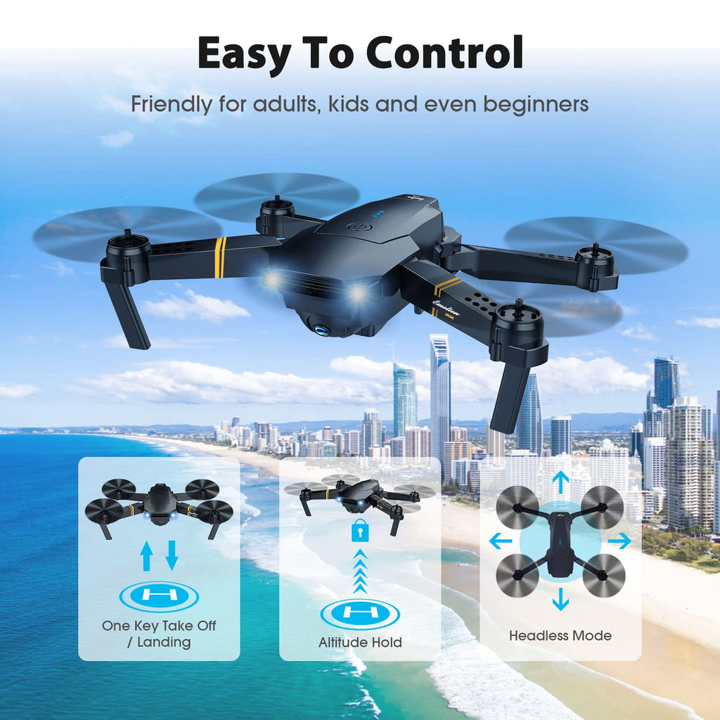 Foldable RC Quadcopter Drone with 1080P Camera E369