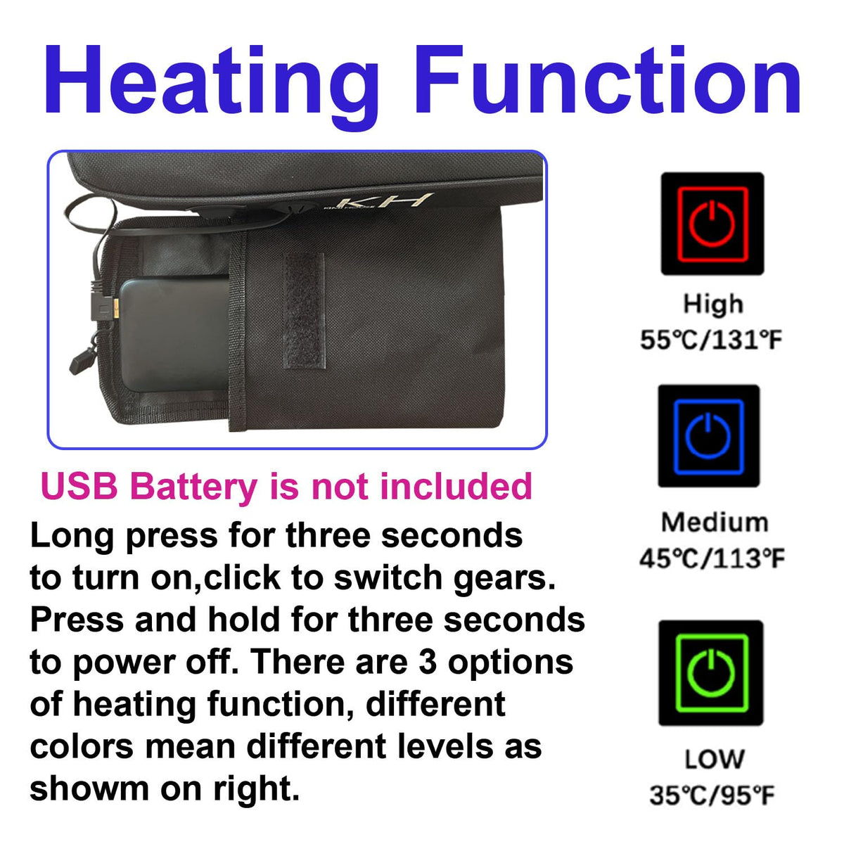 Black Thick Stadium Seat Cushion K271470