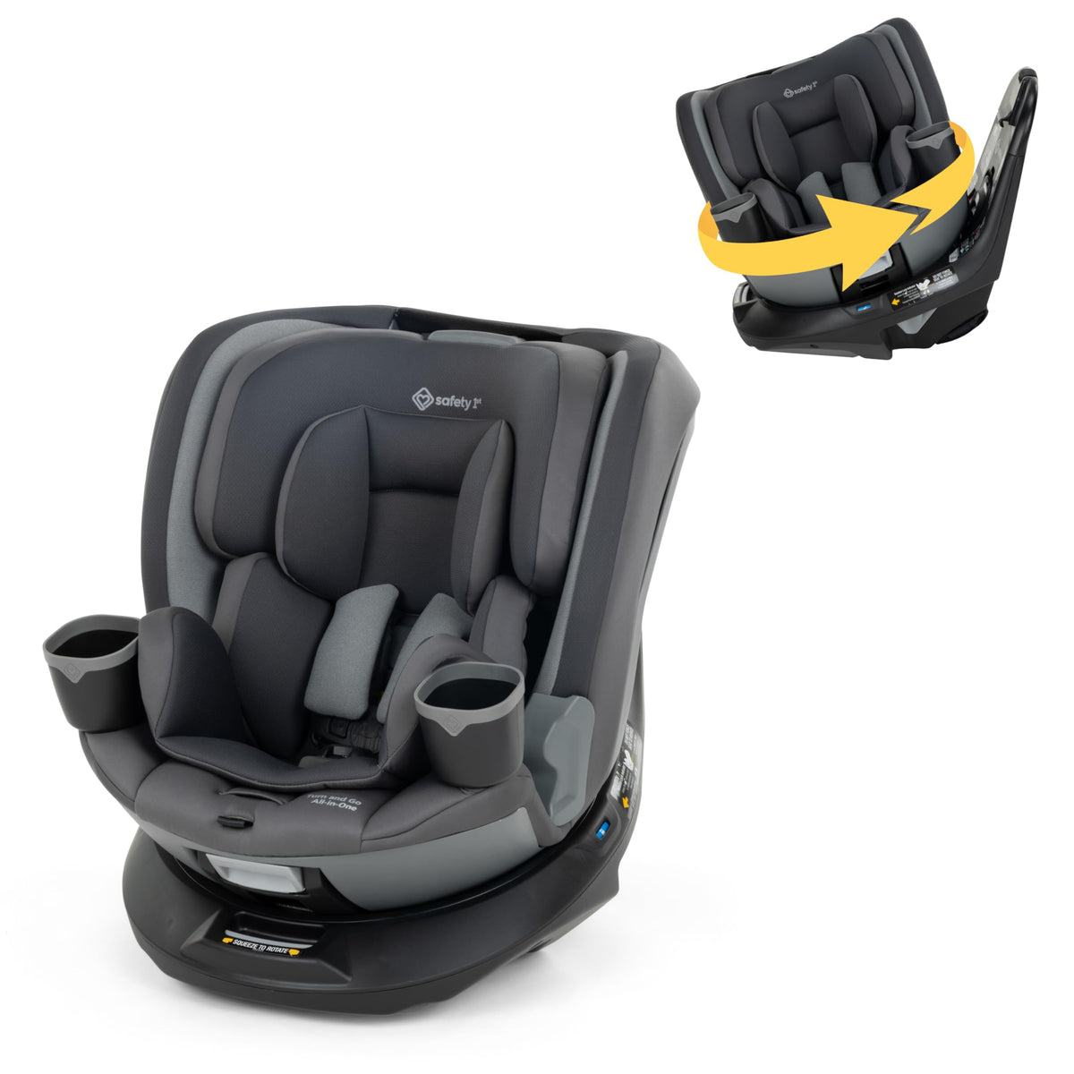360 Rotating Convertible Car Seat, 5-100 lbs U6100