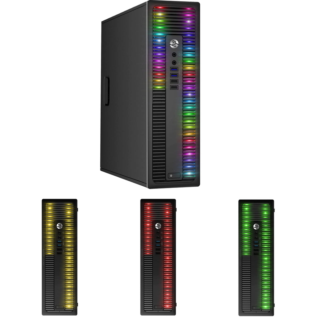 Custom Built RGB Lights PC with 24 Inch Monitor Intel Core i5 16GB RAM 512GB SSD H445916