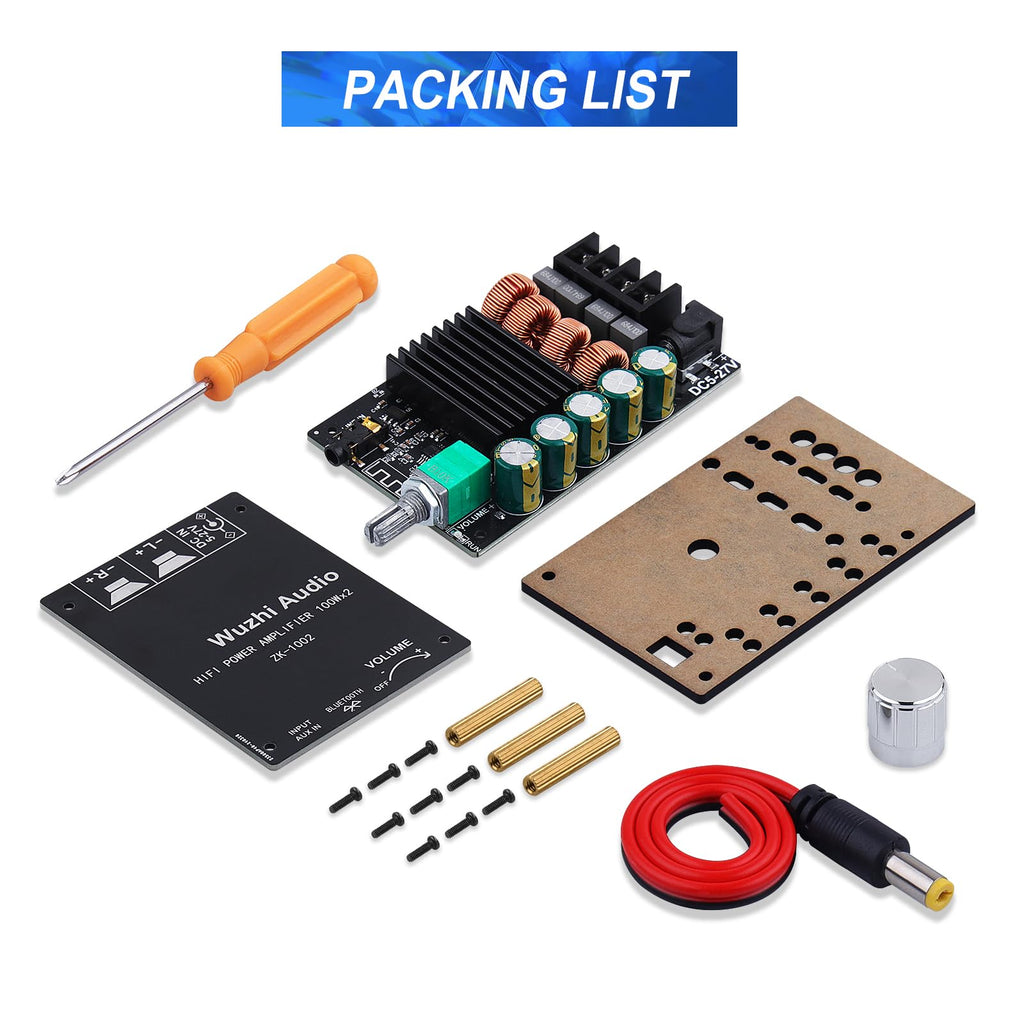 Bluetooth 5.0 Audio Amplifier Board 100W x 2 2.0 Channel Mini Amp H94056