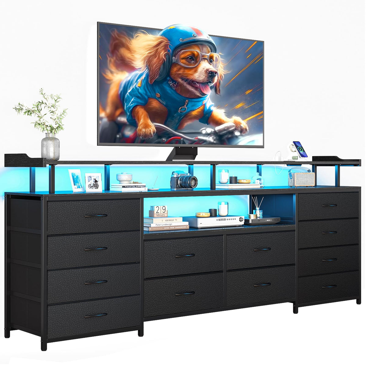 12 Drawers TV Stand Dresser O4088