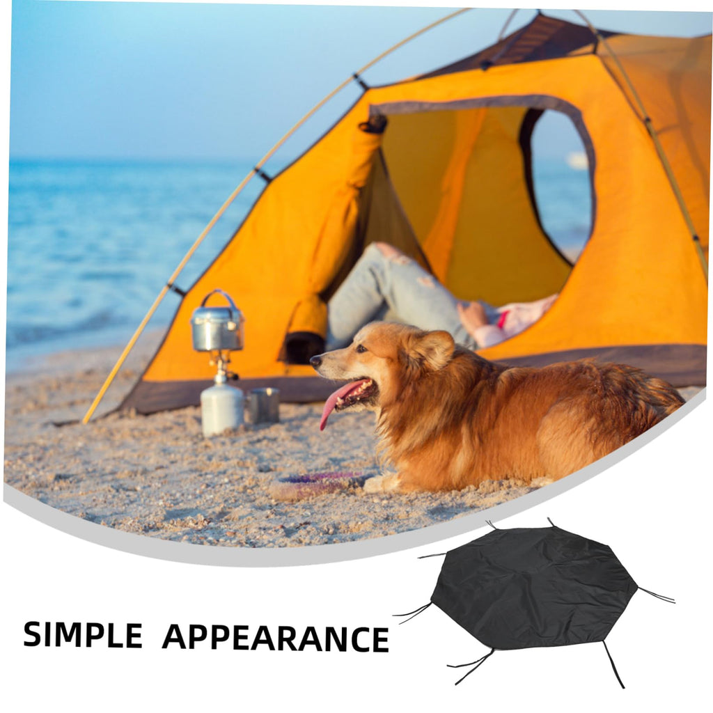 Waterproof Sunproof Dog Playpen Roof Cover 210D Oxford Cloth Black Y63116