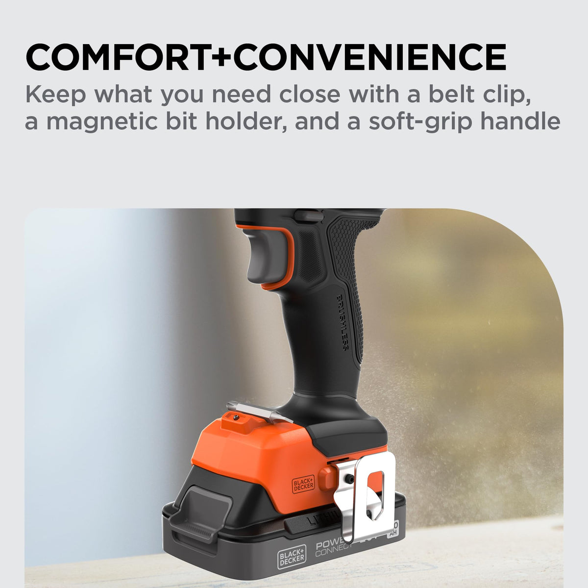 20V MAX Cordless Brushless Drill Driver with 30 Pc. Drill Bit Set Z186