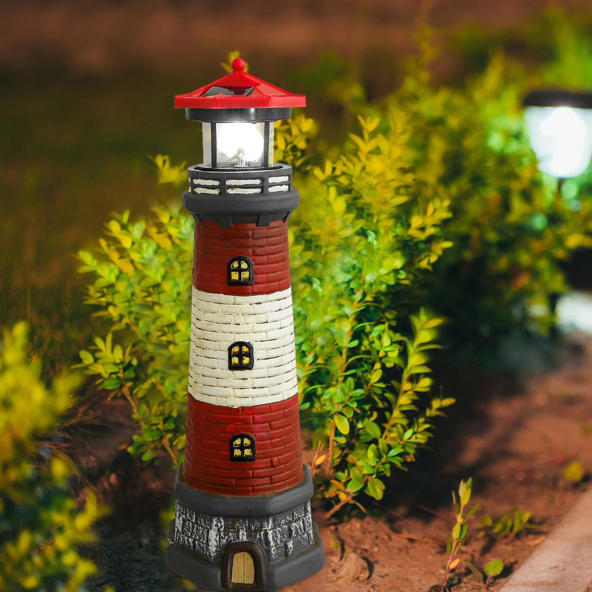 Solar Lighthouse Statue 14.76 Inch T154091