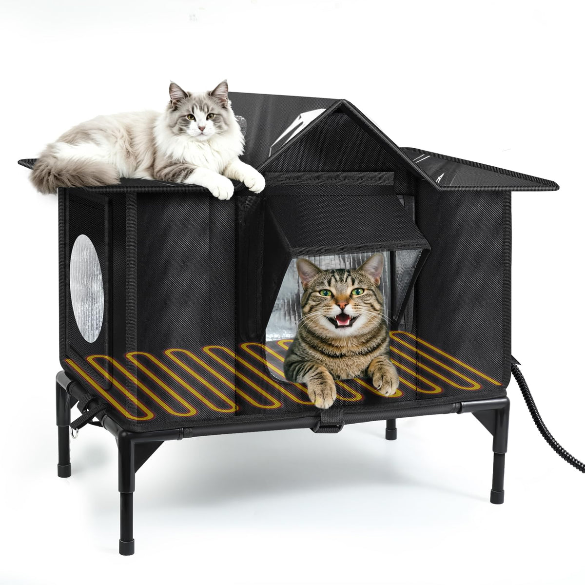 Insulated Outdoor Heated Cat Shelter M92538