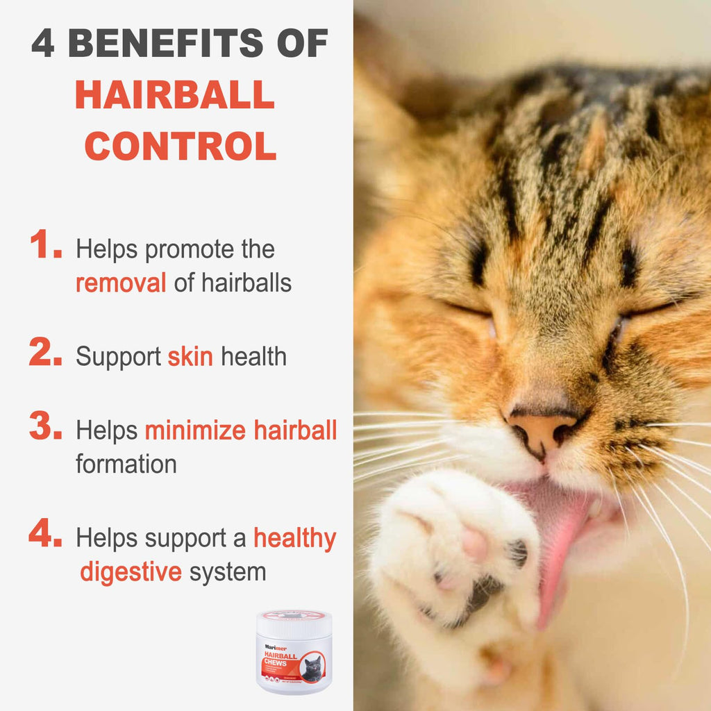 Hairball Control Soft Chews for Cats, Chicken Flavor, 100 Count T320