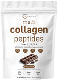 Multi Collagen Peptides Powder, 2lb Chocolate Flavor J461