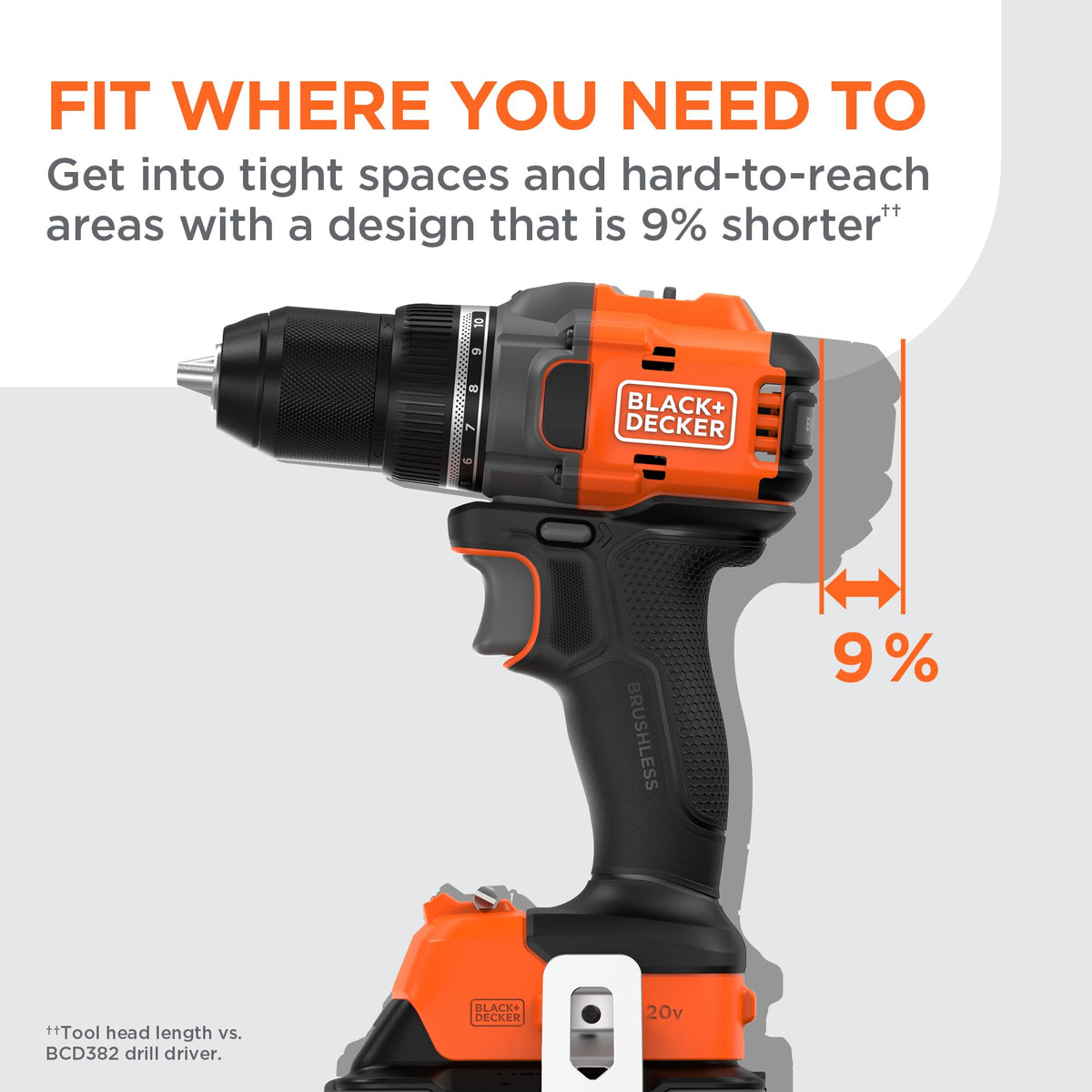 20V MAX Cordless Brushless Drill Driver with 30 Pc. Drill Bit Set Z186