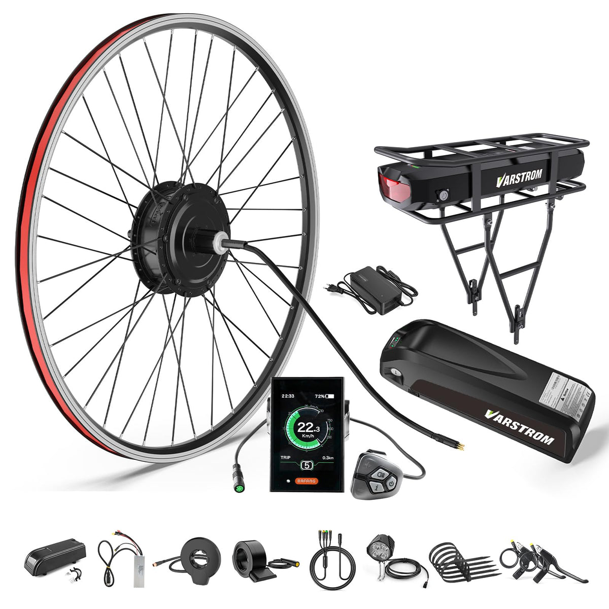 48V 750W/500W Ebike Conversion Kit Y587