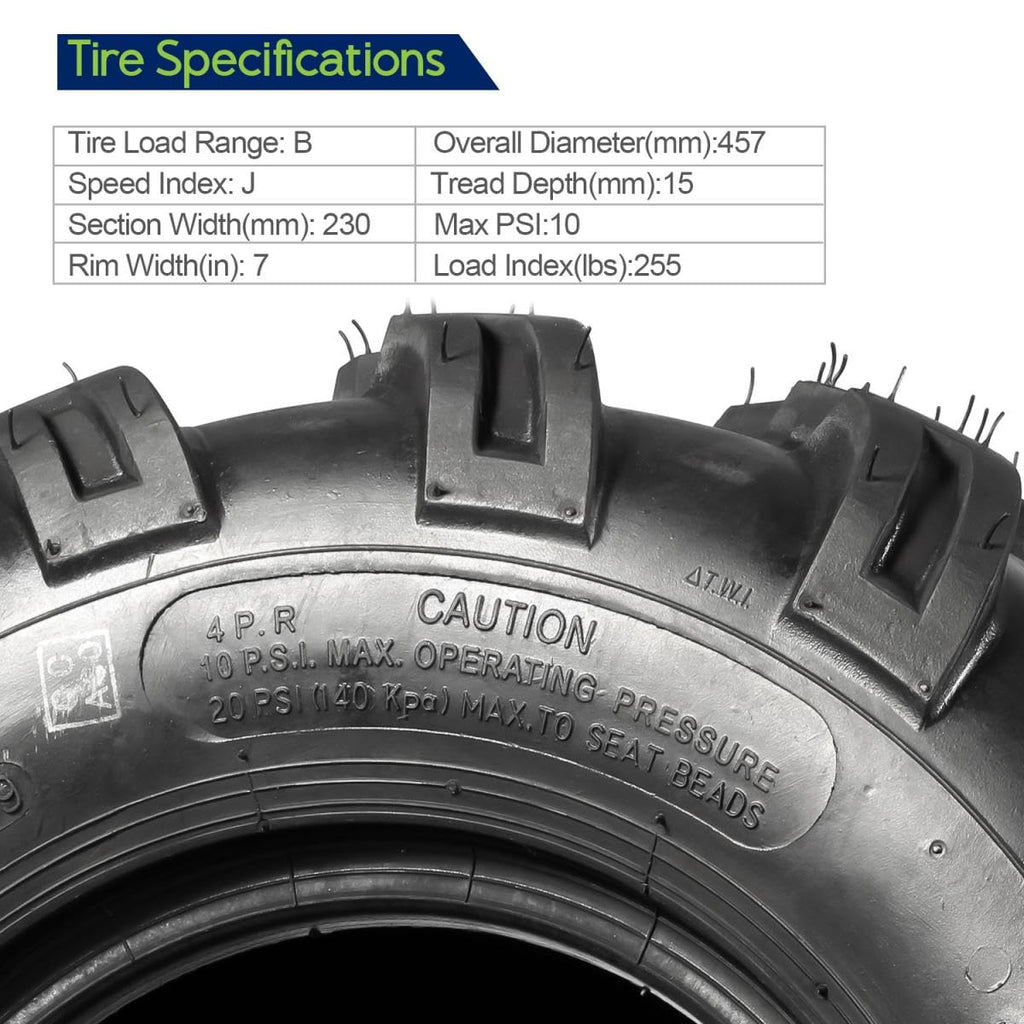 2PCS Sport ATV Tires 18x9.5-8 4PR Off-Road Mud Sand Tires T388907