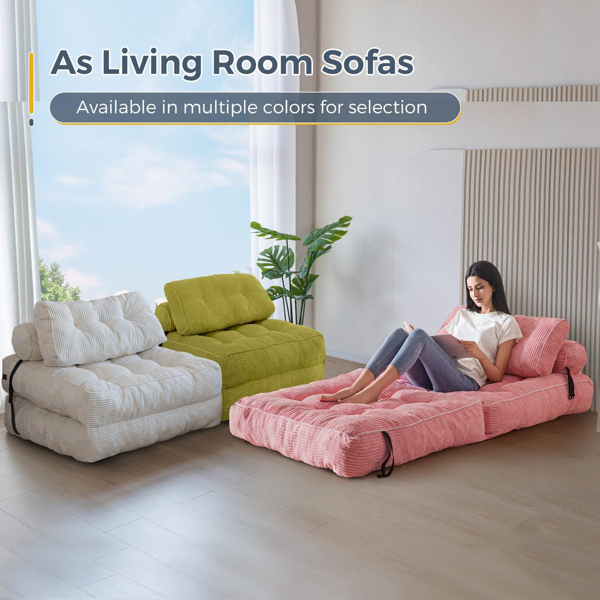 Folding Sofa Bed with Pillow C937
