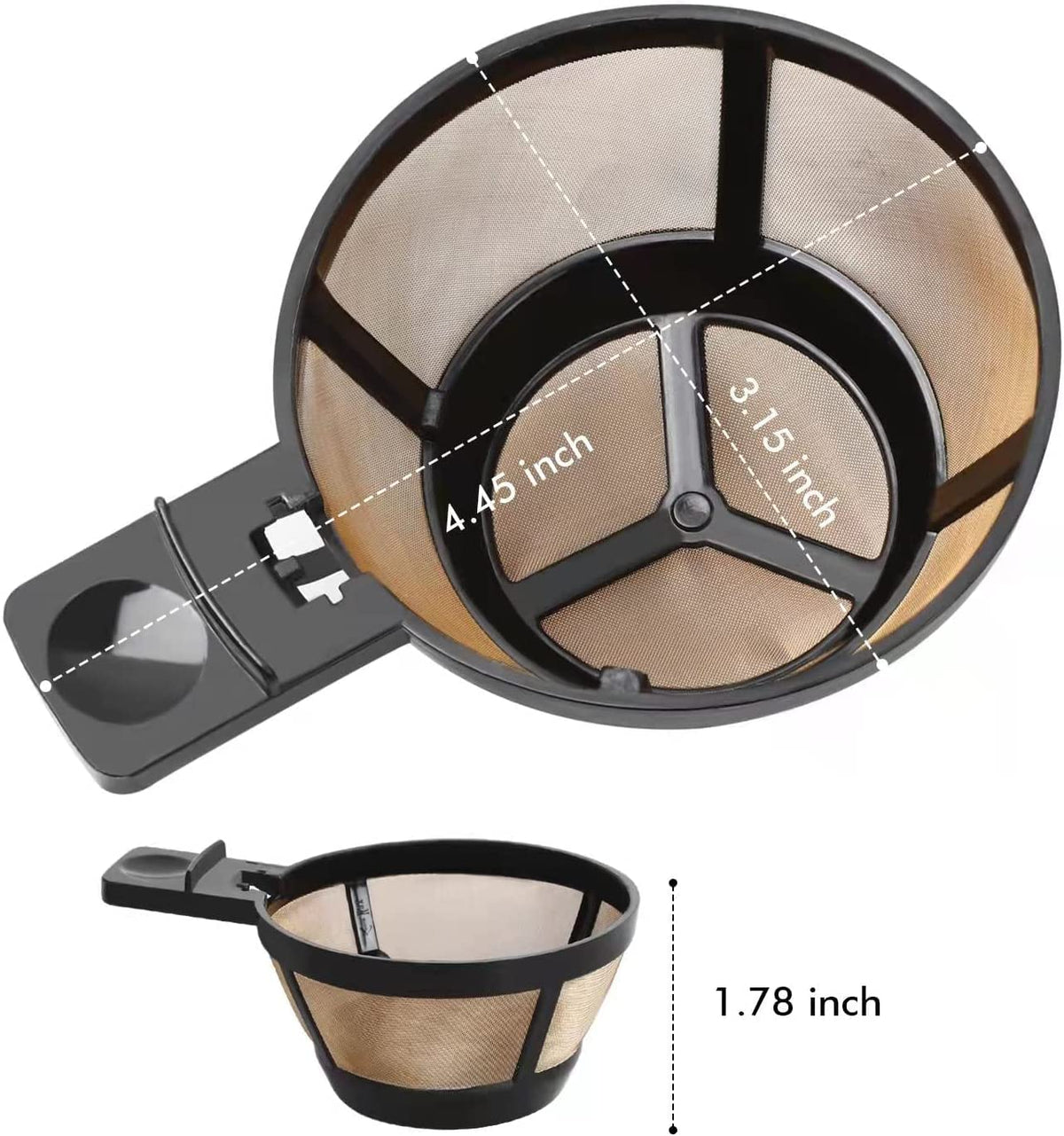Reusable Coffee Basket Filter 2PCS B576