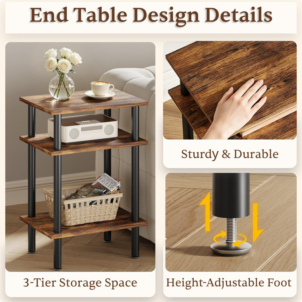 3-Tier Metal Side Table H970876