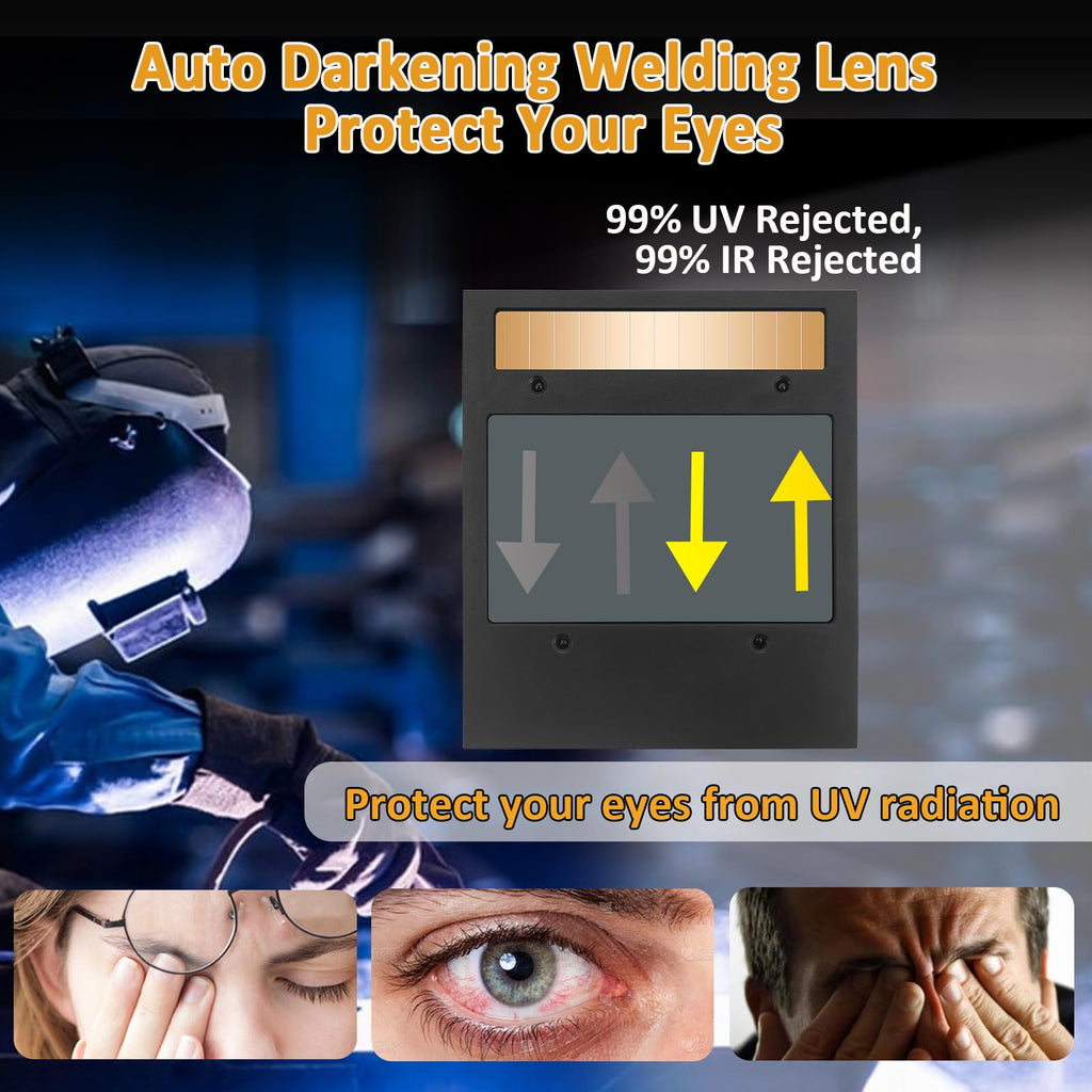 Auto Darkening Welding Lens 5.24" x 4.49" x 0.39" Shade 4/5-13 True Color L658173