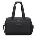 Black Expandable Carry-On Luggage Duffel Bag with Adjustable Strap Z534519