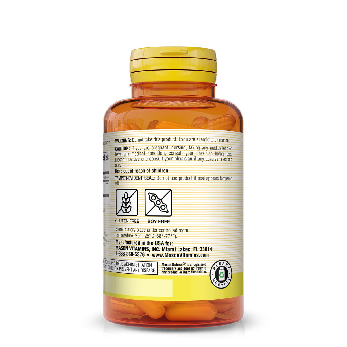 Cinnamon 1000 mg Dietary Supplement Capsules N693