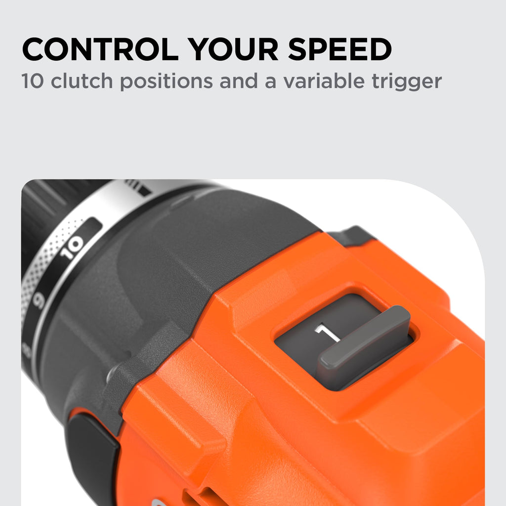 20V MAX Cordless Brushless Drill Driver with 30 Pc. Drill Bit Set Z186