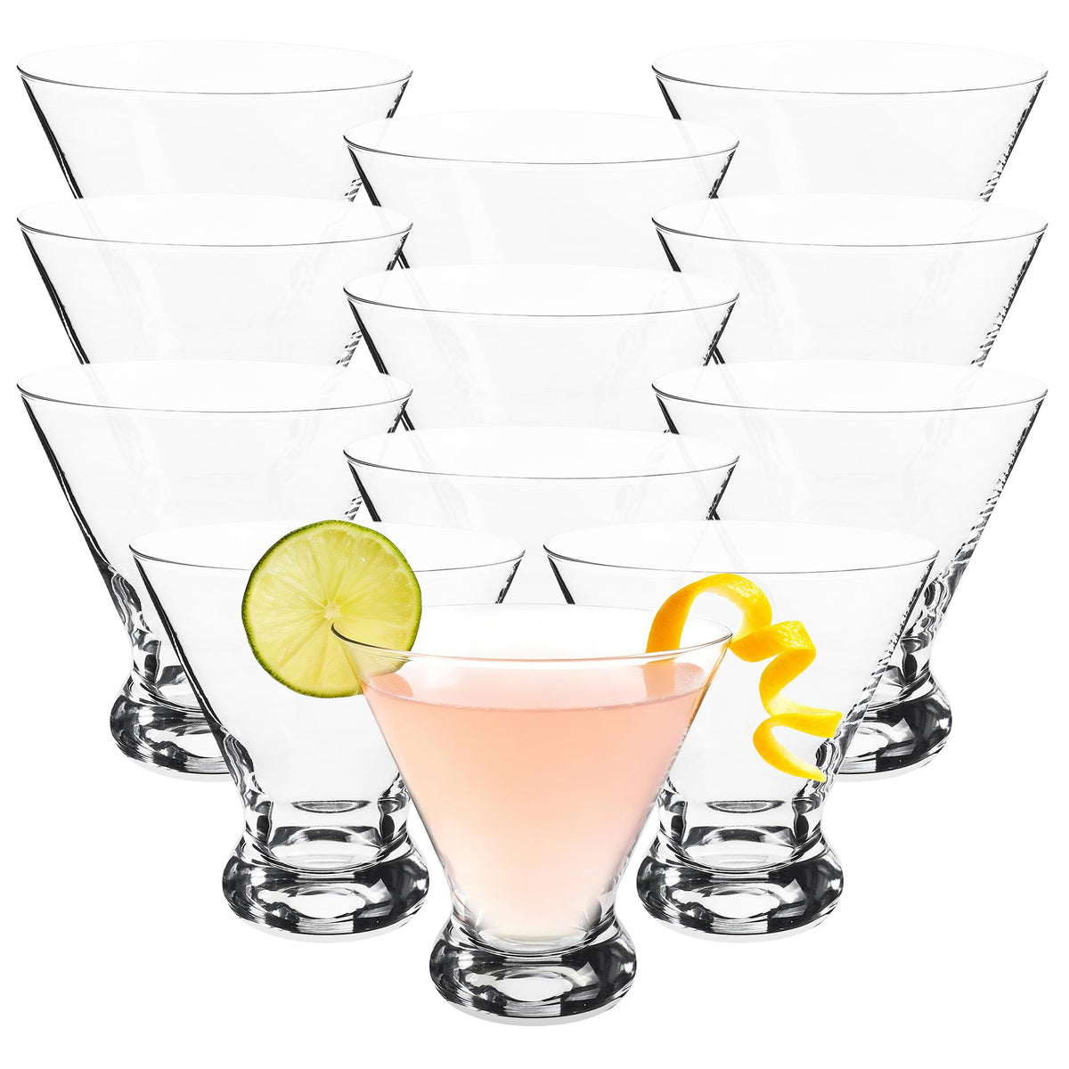 Stemless Martini Glasses Set of 12 E990651