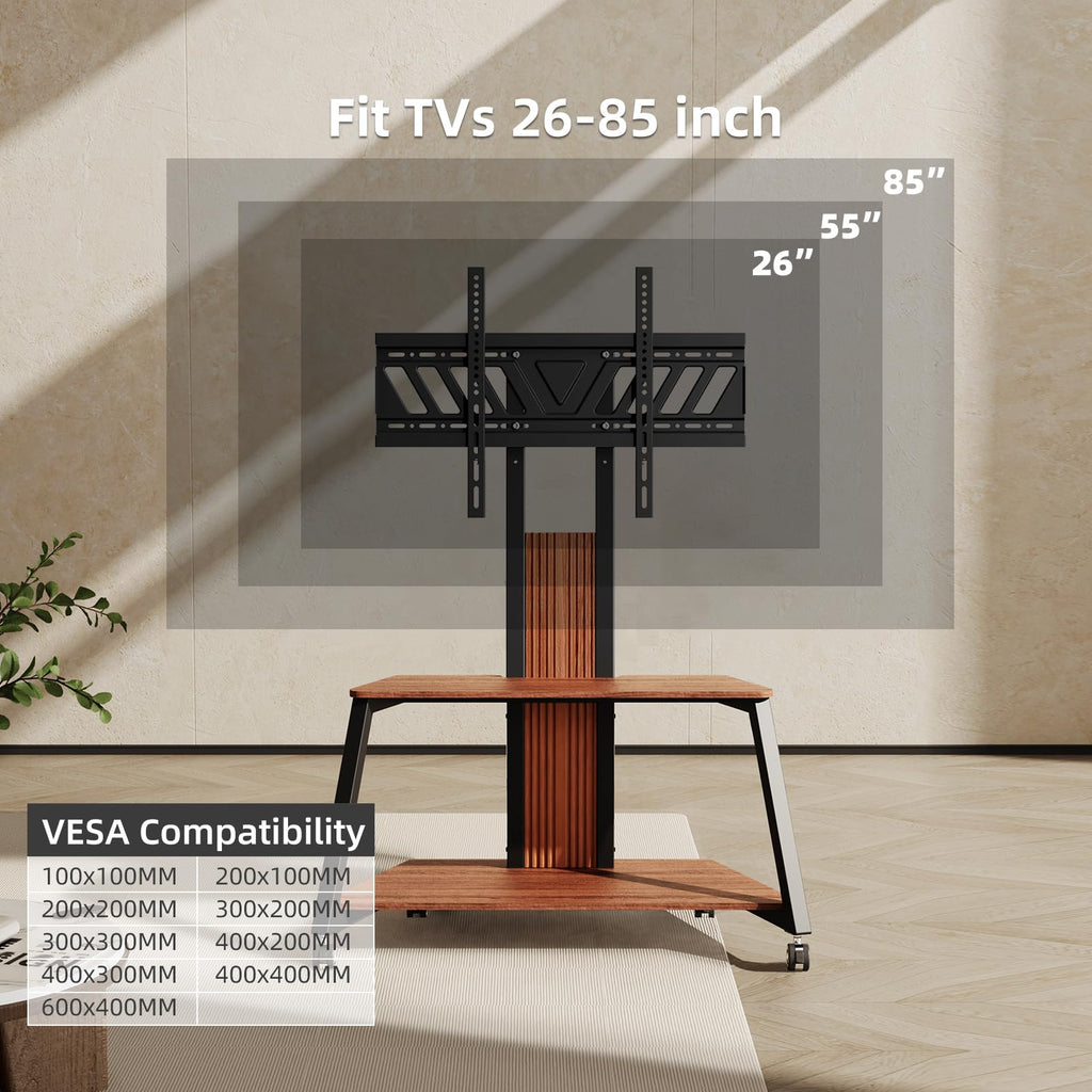 Heavy Duty Mobile TV Stand with Wheels Q280993