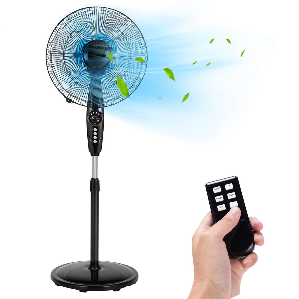 18 Inches Oscillating Pedestal Fan with Remote Control L7036