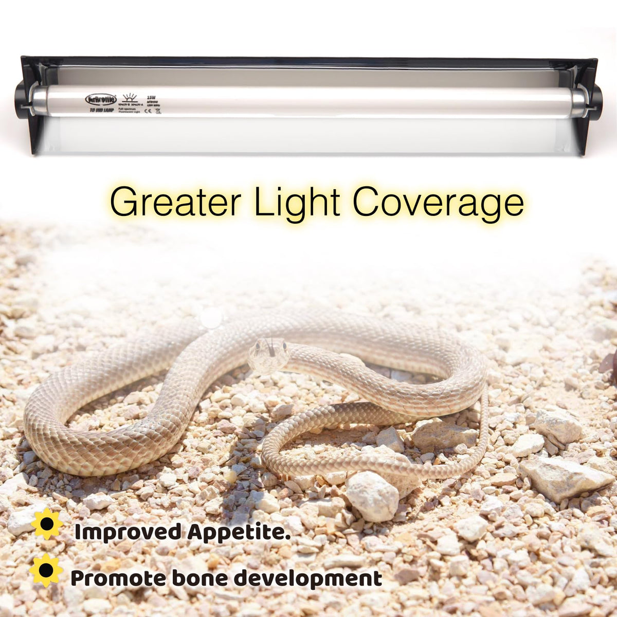 15W UVB Reptile Light Kit 18 inches F25576