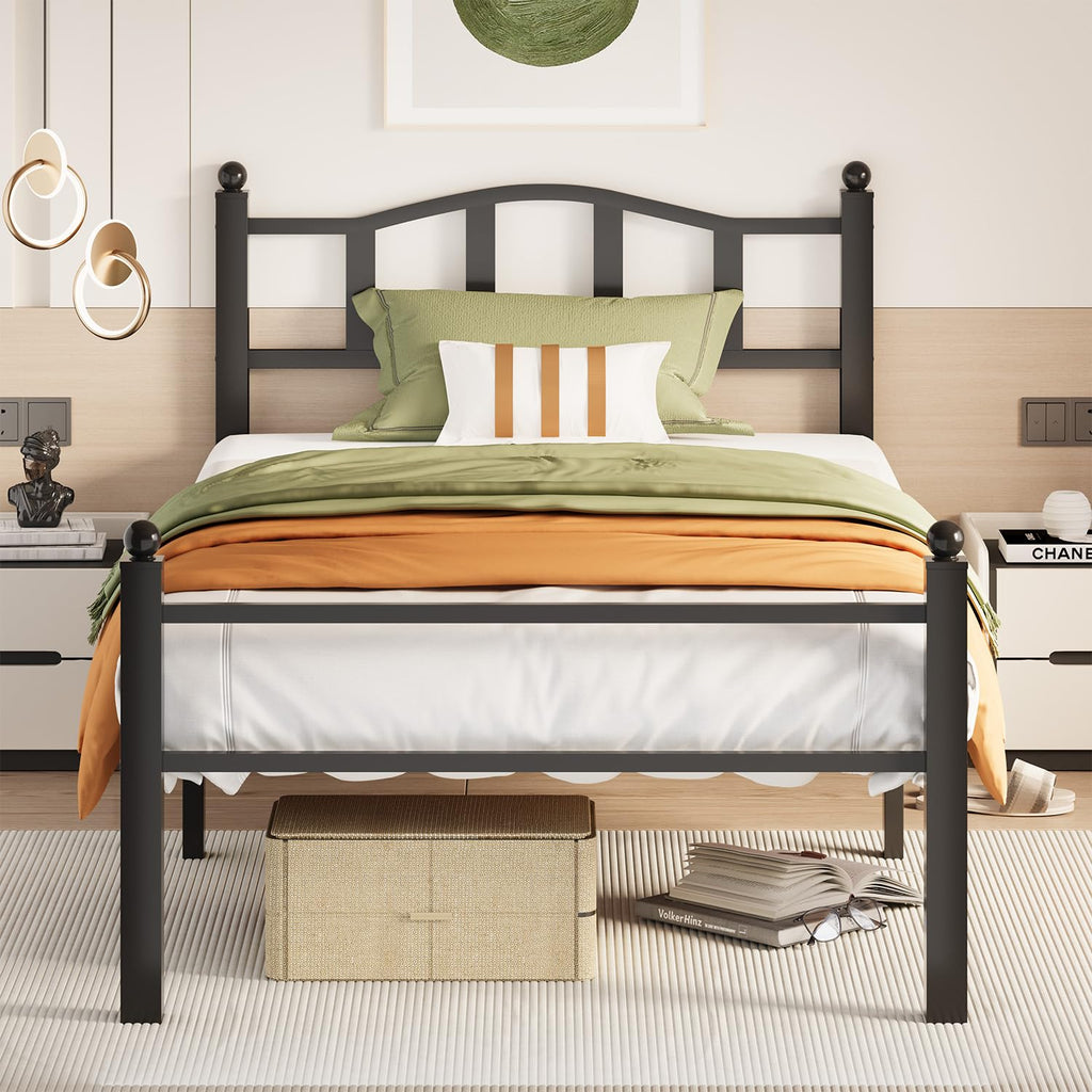 Twin Bed Frames with Headboard H8022