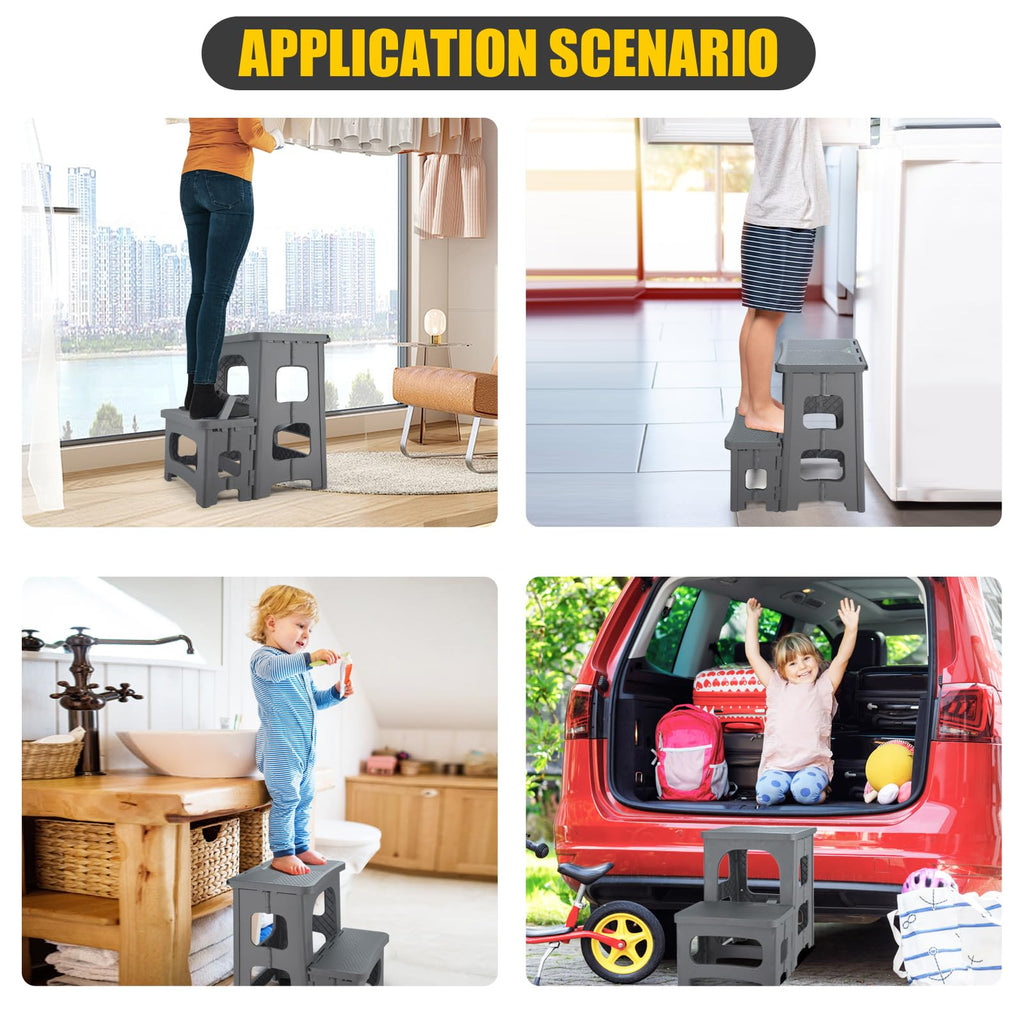 Folding 2-Step Non-Slip Step Stool O773342