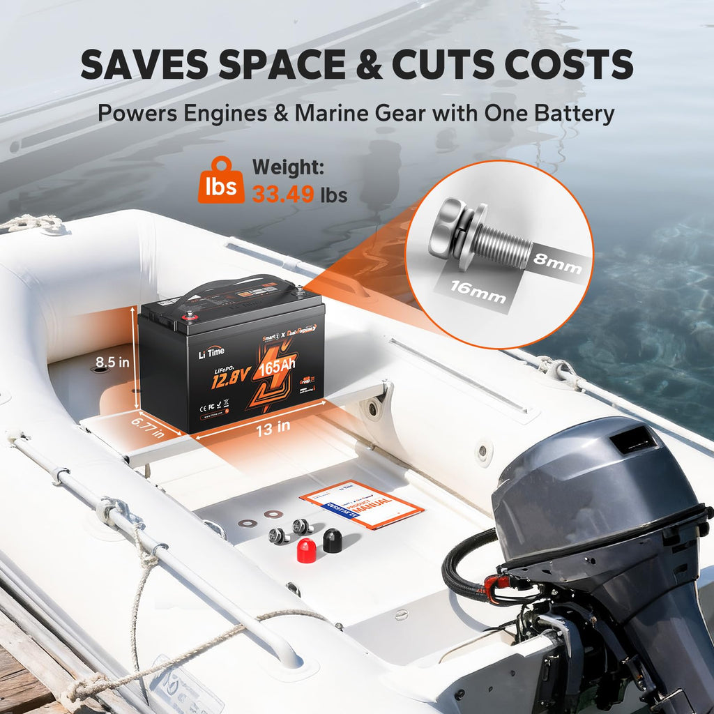 12V 165Ah Dual Purpose LiFePO4 Battery V5081
