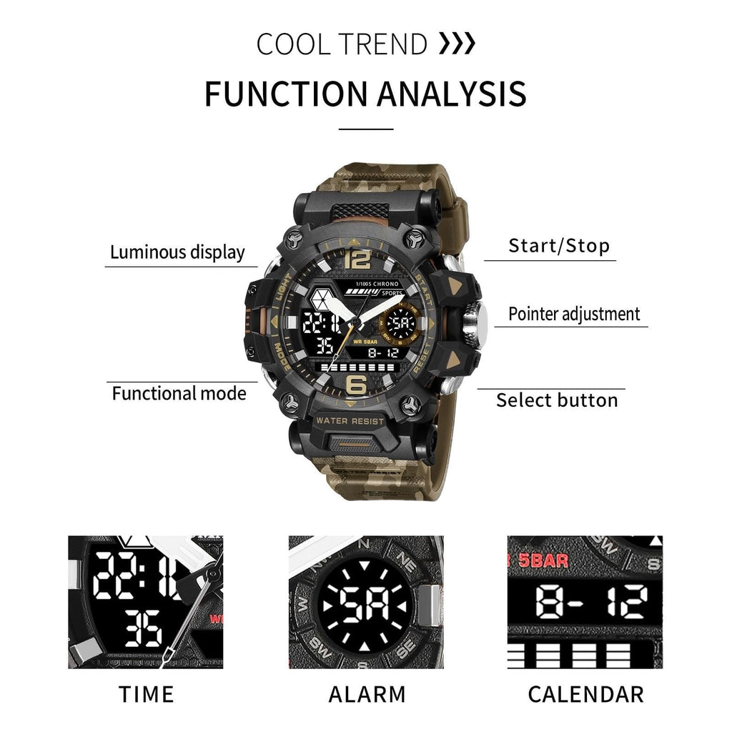 Water Resistant LED Digital Wrist Watch I96400