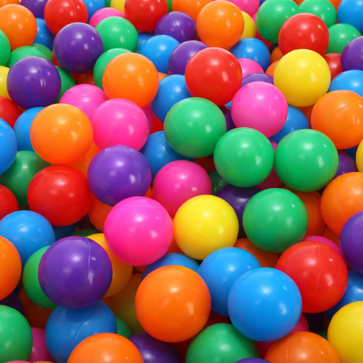 100 Pack 2 Inch Plastic Ball Pit Balls with Storage Bag H798