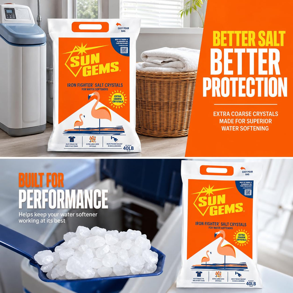 40 lb Extra Coarse Water Softener Salt Crystals I230998