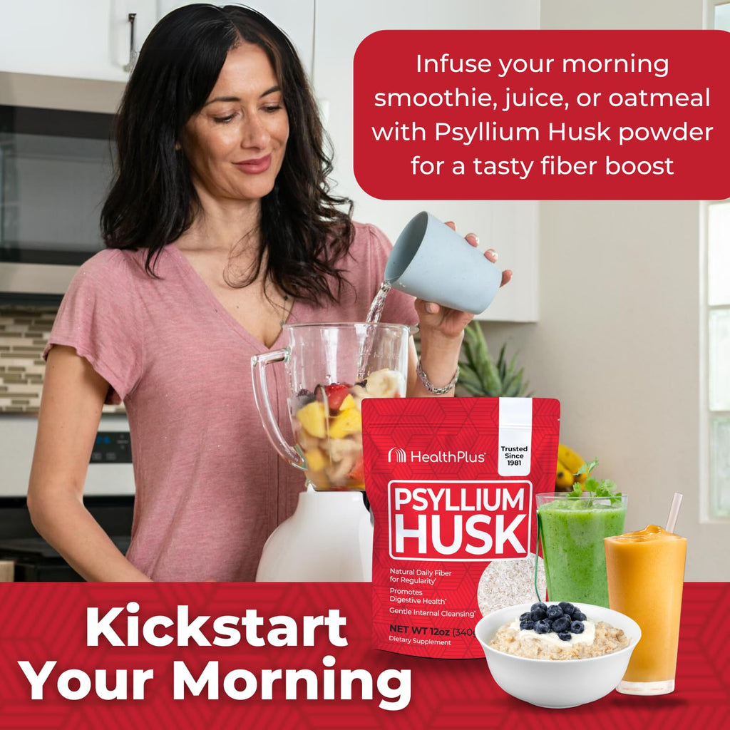 Psyllium Husk Fiber Supplement, 12 oz Y3473