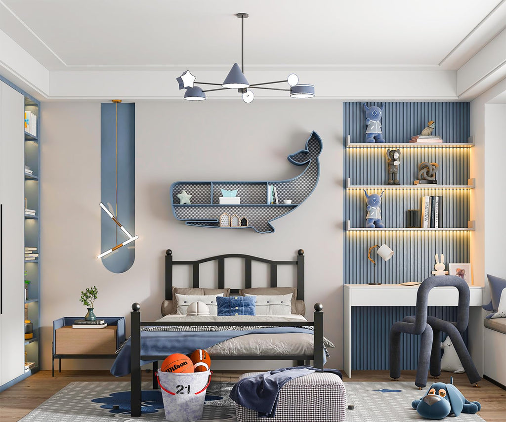 Twin Bed Frames with Headboard H8022